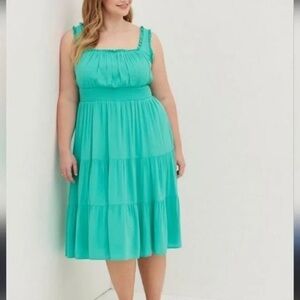 Torrid Vibrant Teal Summer Dress